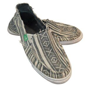 Sanuk Women's Size 8 Cabrio Poncho Sidewalk Surfer Slip-on Shoe Style 1112